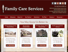 Tablet Screenshot of familycareservices.com